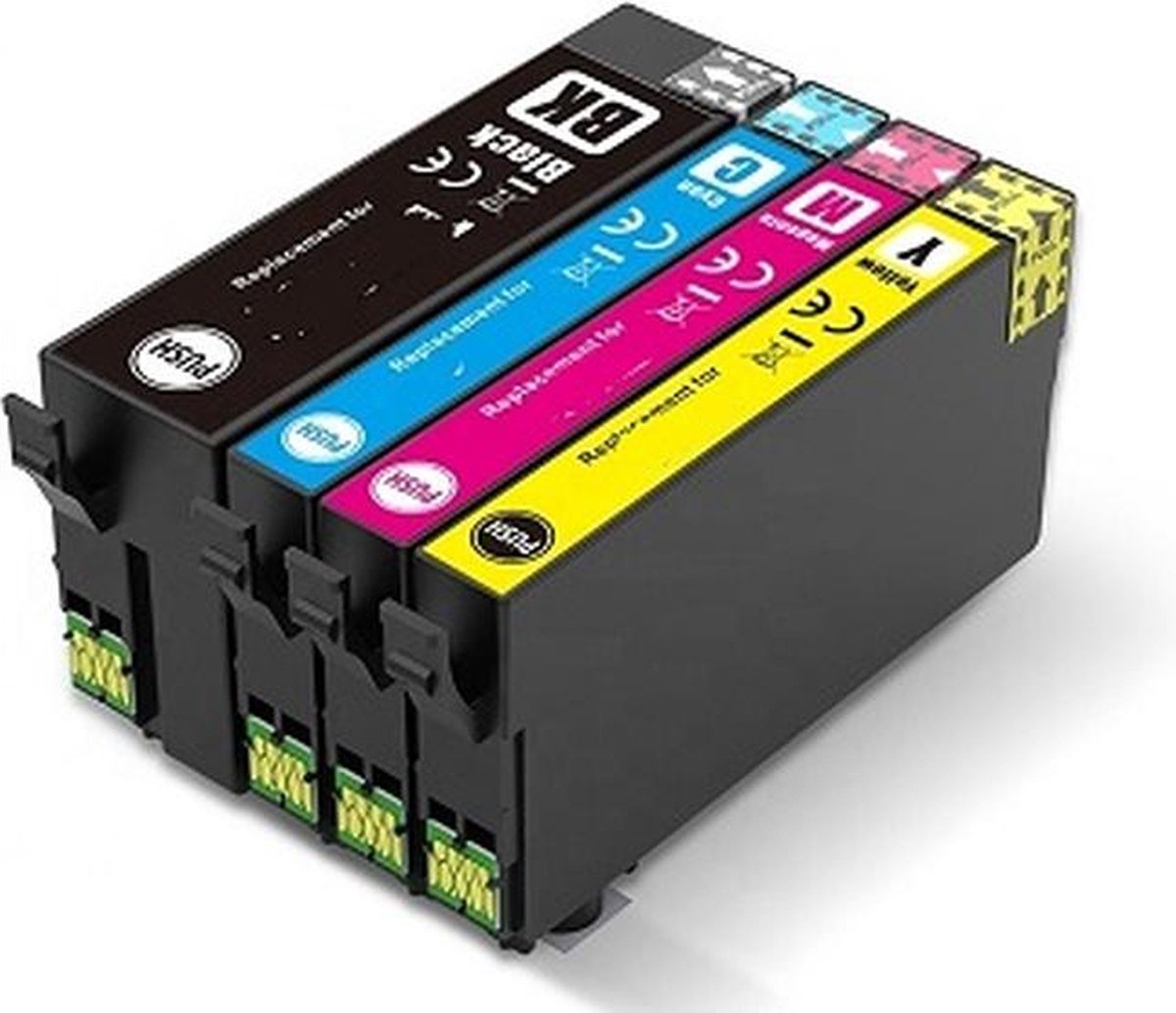 Huismerk cartridges geschikt voor Epson 408XL Workforce Pro WF-C4810DTWF multipack 4 stuks - zwart, cyaan, magenta, yellow