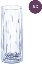 Koziol - Superglas Club No. 03 Bierglas 250 ml Set van 6 Stuks - Kunststof - Transparant