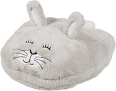 Chauffe-pieds grand lapin gris taille unique 30 x 27 cm - Chaussons animaux/chaussons animaux