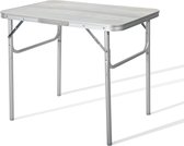 Aluminium campingtafel, draagbare opvouwbare multifunctionele tafel, in hoogte verstelbaar, MDF board, tuintafel, perfect voor camping, picknick, reizen