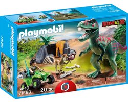 foto van PLAYMOBIL T-Rex dinosaurus aanval - P-71588