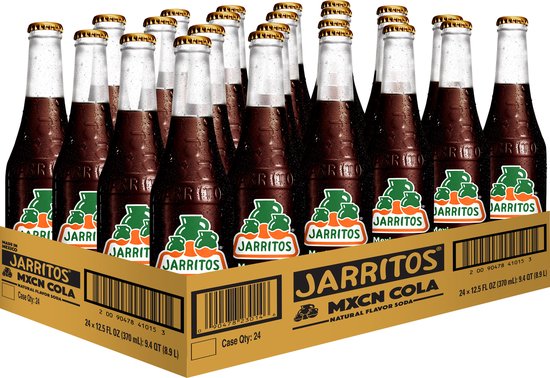 Jarritos - Mexican Cola - Mexicaans - Frisdrank - Soda - Sparkling - 370ml x 24 glas