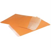 Fourniturenzakjes Oranje - 10 x 16 cm - Kraft Papier - 100 stuks - Kadozakjes Oranje