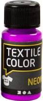 Peinture textile - Violet Néon - Creotime - 50 ml