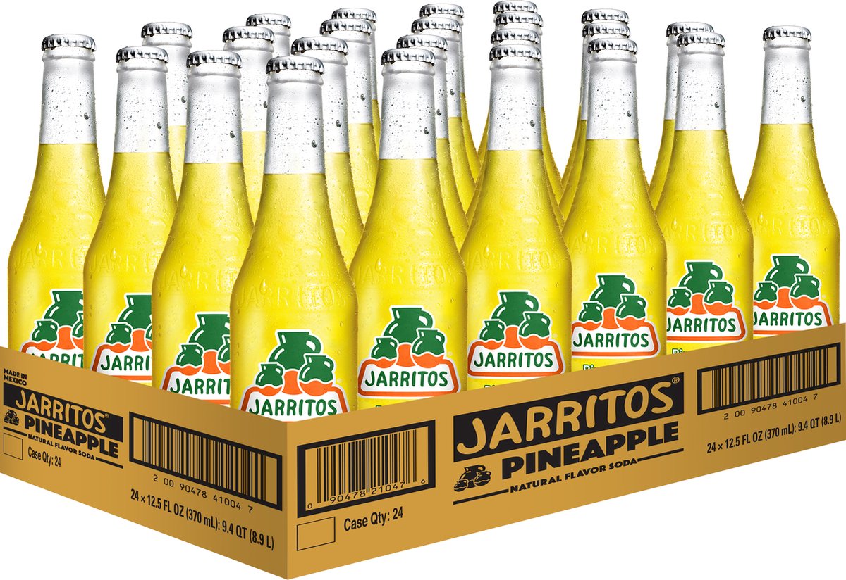 Jarritos Pineapple – Mexicaanse frisdrank met ananassmaak • 24×370 ml