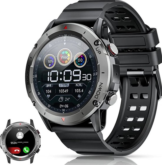 Smartwatch Sporthorloge 1.39 inch 360x360 pixels 400 mAh Batterij bol