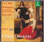 3 Flute Concertos - Carl Philipp Emanuel Bach - The Amsterdam Baroque Orchestra o.l.v. Ton Koopman, Konrad Hünteler (fluit)