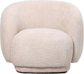 Vtw Living - Fauteuil - Stoel - Zetel - Stof - Zand Kleur - 93 cm breed