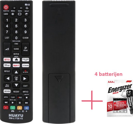 Smart Télécommande Smart TV Noir - Prix pas cher