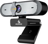 Webcam - Full HD 1080P - AutoFocus - Lichtcorrectie - Twee microfoons - Grijs