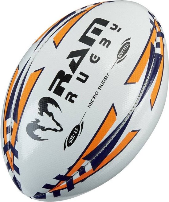 Foto: Ram rugby micro soft feel rugby bal zachte rugby training voor kinderen maat 2 5 perfect voor indoor gebruik top kwaliteit ram engeland uniek 3d grip techn prof 