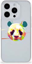 Back Case TPU Siliconen Hoesje Geschikt voor iPhone 15 Pro Max Smartphone hoesje Panda Color