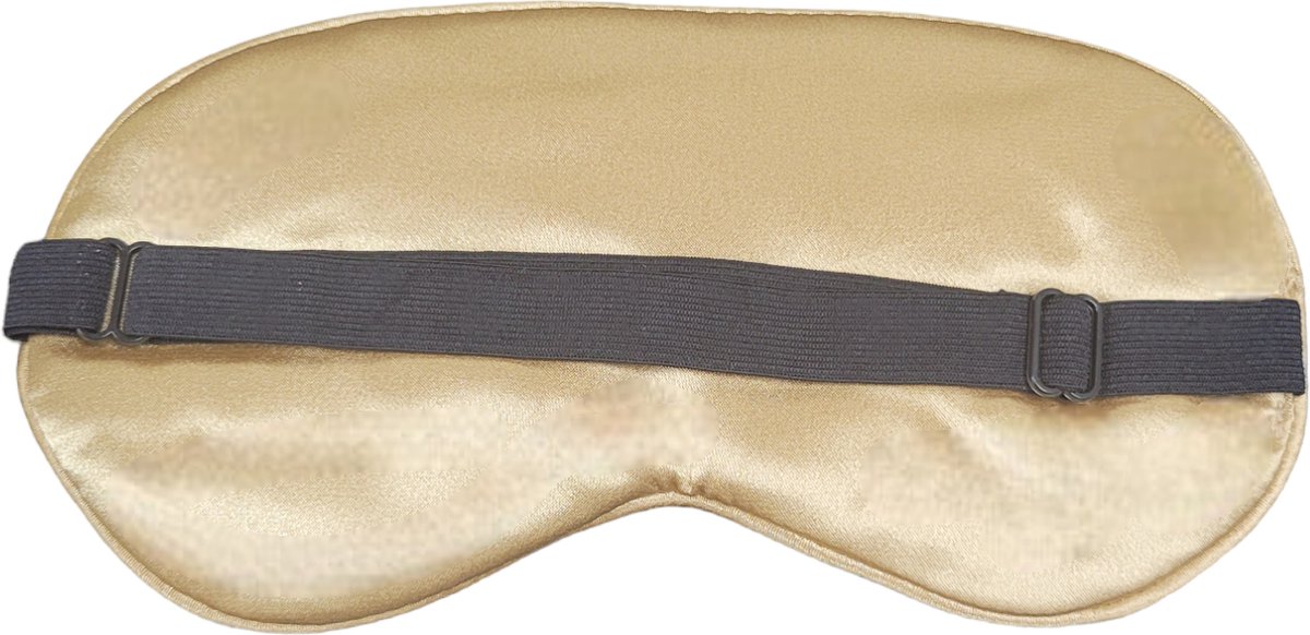 Slaapmasker Extra Zacht Satijn - 1x Goud - Thuis - Verduisterend - Onderweg - Vliegtuig - Festival - Slaapcomfort - oDaani — afbeelding 3