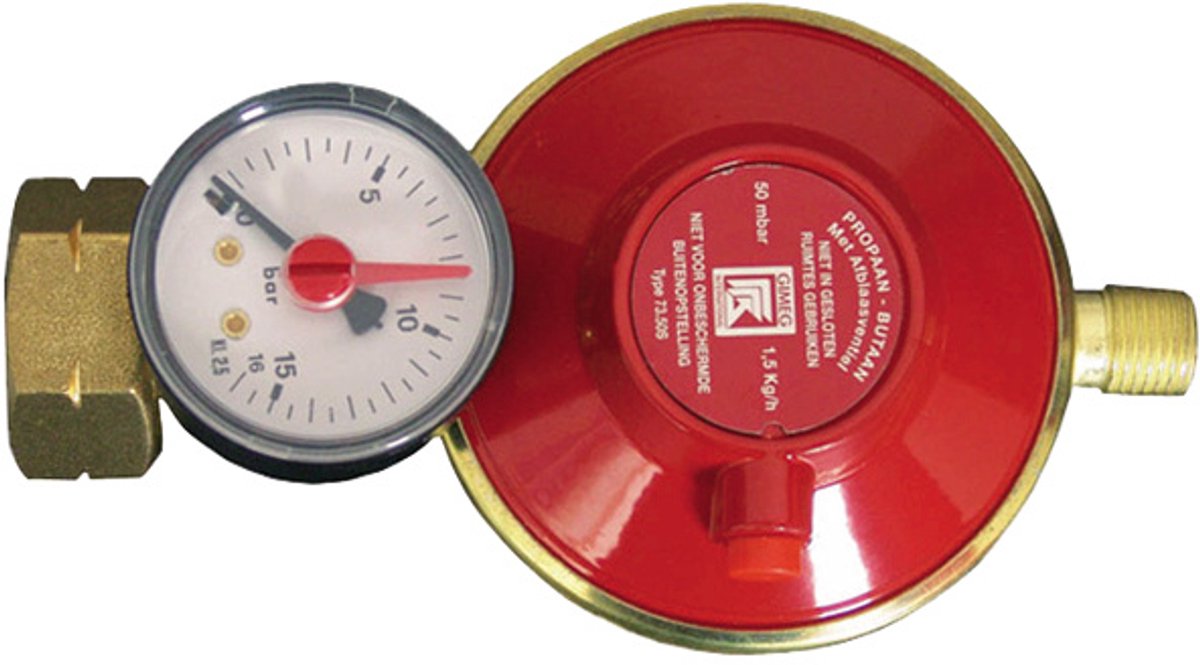 "Drukregelaar shell/combi 30mbar manometer met _"" l bu"