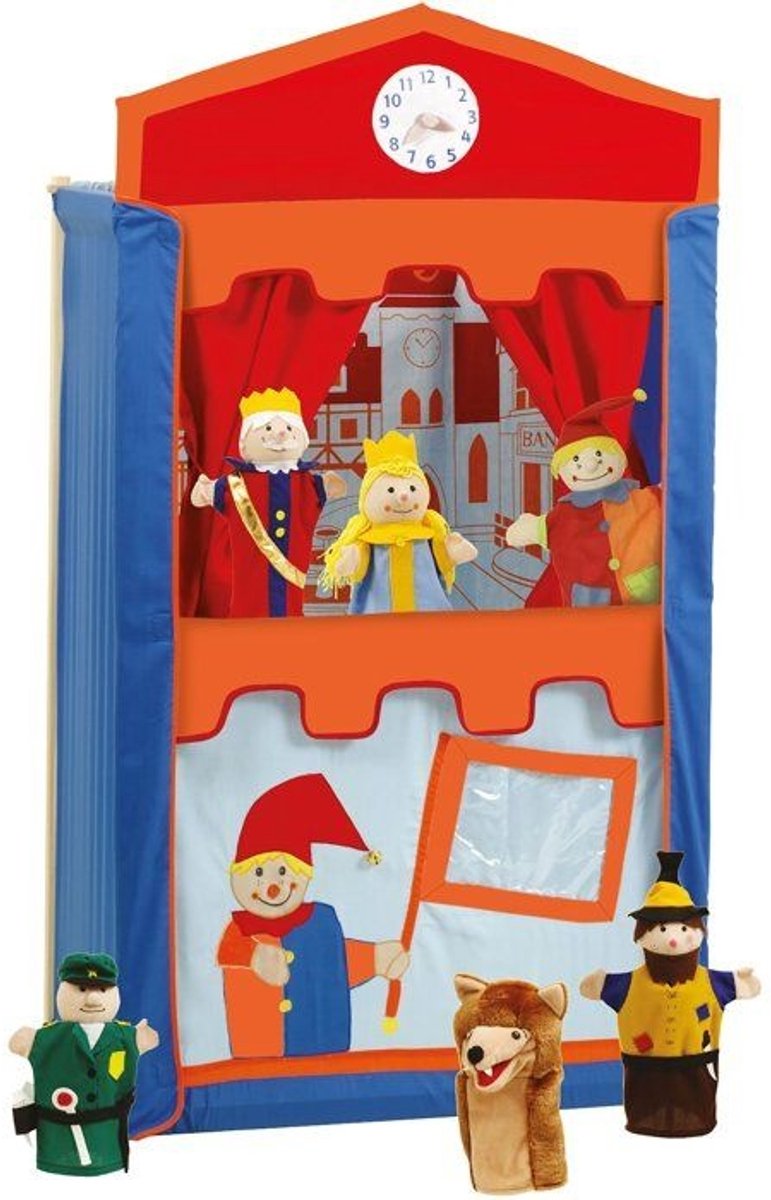 Roba Poppenkast-theater met 6 poppenkastpoppen