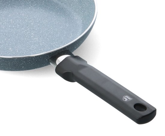 BK Blue Label Granite Koekenpannenset 2-delig - 20/24cm - PFAS-vrije antikleeflaag - Pannenset inductie - Keramische pan - Ovenbestendig tot 160°C - Koudgrepen - Blauw