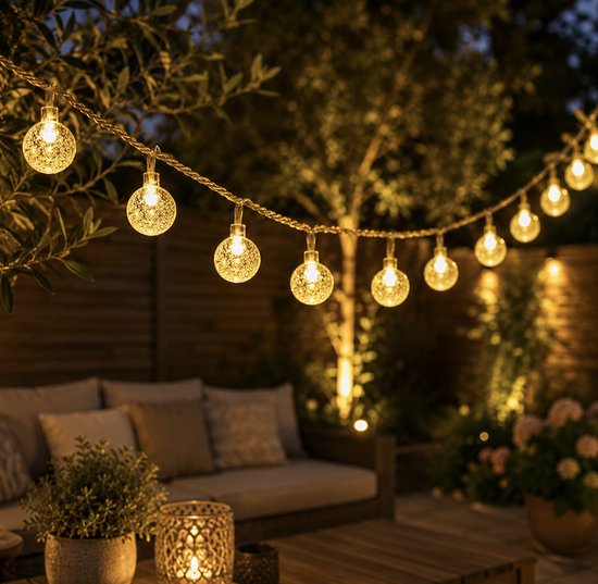 Éclairage de fête de fête à filament - 50 Lampes - 15 mètres - Lumières de fête LED pour intérieur ou extérieur - Guirlande lumineuse extérieure - Éclairage de jardin - Éclairage de fête - Guirlande lumineuse - Éclairage extérieur