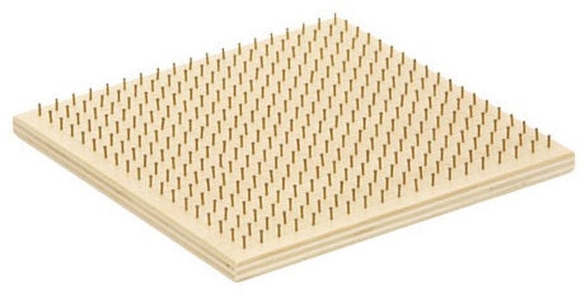 Kralenplank beukenhout vierkant (nieuwere versie)
