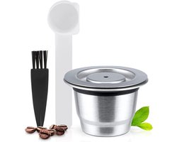 Opnieuw te gebruiken Capsules Roestvrij staal Navulbare Koffiepads Compatibel Geschikt Geschikt voor Nespresso-Machine