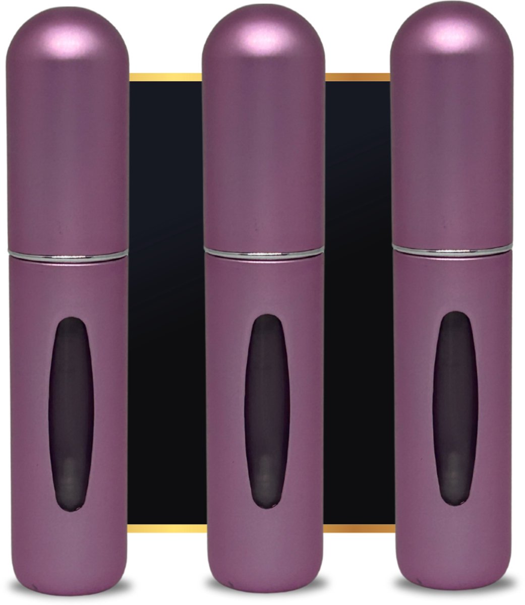 PerfumeBuddy - The Mini Buddy® - VALENTIJNSDEAL - Parfum Verstuiver - Mini Parfum Flesje - Hervulbaar - Reisflesje - 5ML – Licht Roze