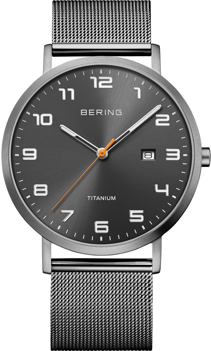 Bering - 18640-377 - Polshorloge - Heren - Kwarts - Titanium