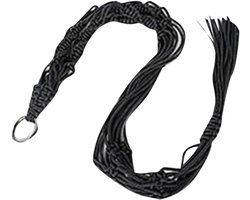 Plantenhangers set - Hangdecoratie - Planten presenteren - Ephedra touw parels - 30x30x30 cm - Zwart
