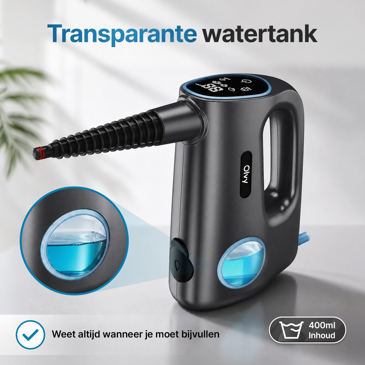 Olvy 12-in-1 Handstoomreiniger - Touchscreen thumbnail 6