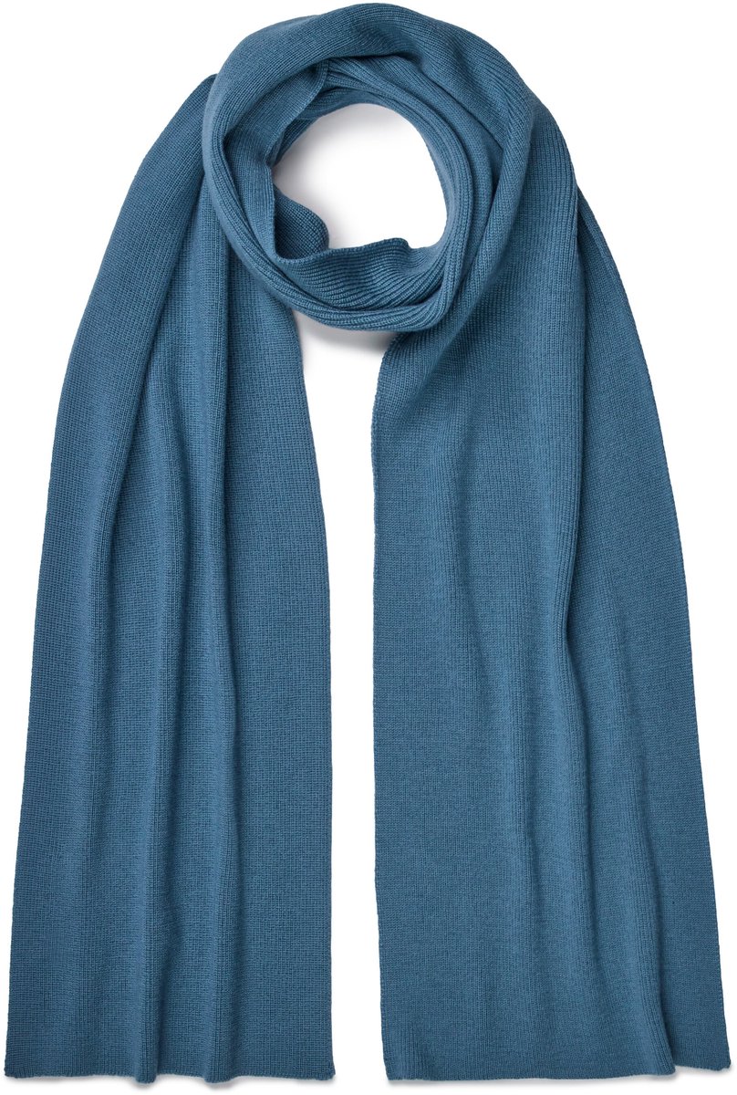 FALKE Scarf Half-Cardigan Merino sneldrogend warm wol wintersjaal unisex groen - maat ONESIZE