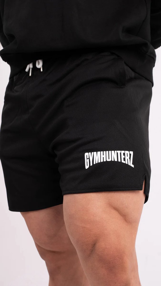 Gymhunterz Short - Sportshort - Loopshort - Korte Broek - Zwart - Maat XXL