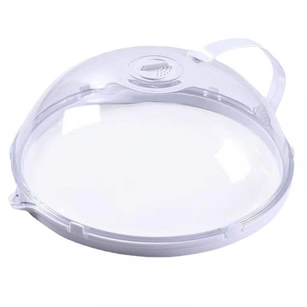 Cuhostki 1 Stuks - Magnetrondeksel Bpa-Vrij Stoomgaten - Magnetrondeksel 26×10 Cm Hittebestendig Tot 200°C - Met Handvat - Verstelbare Stoomgaten - Breed Model