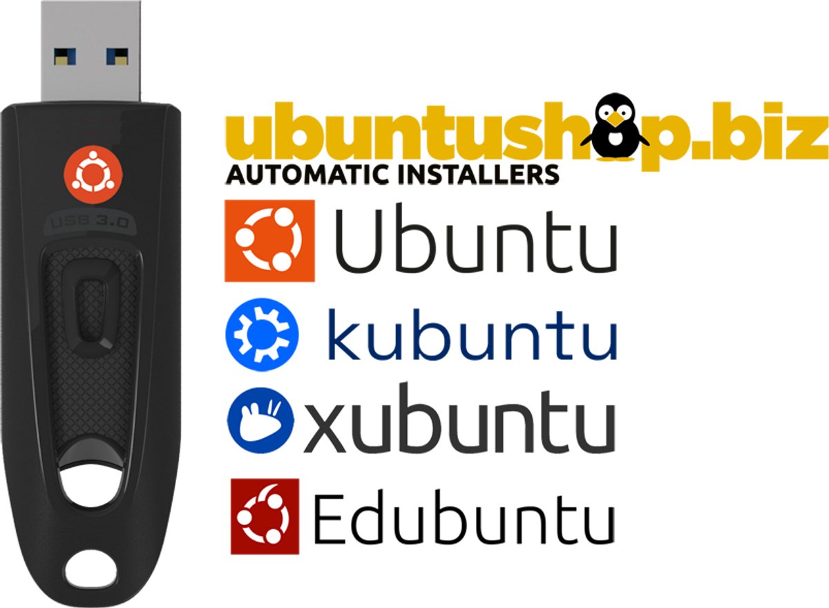 Ubuntu 26.04 LTS Custom Usb Automatic installation stick.Verwijder Windows en installeer Ubuntu vrije software in amper 5 tot 6 minuten.