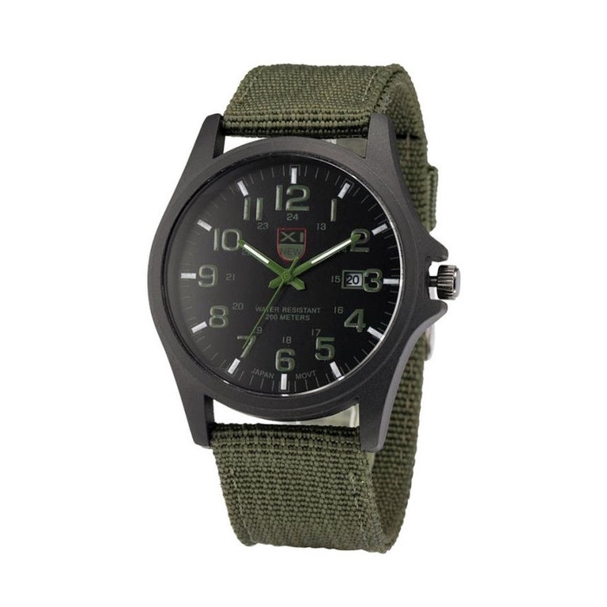 New Military Horloge Groen | Nylon | Ø 40 mm