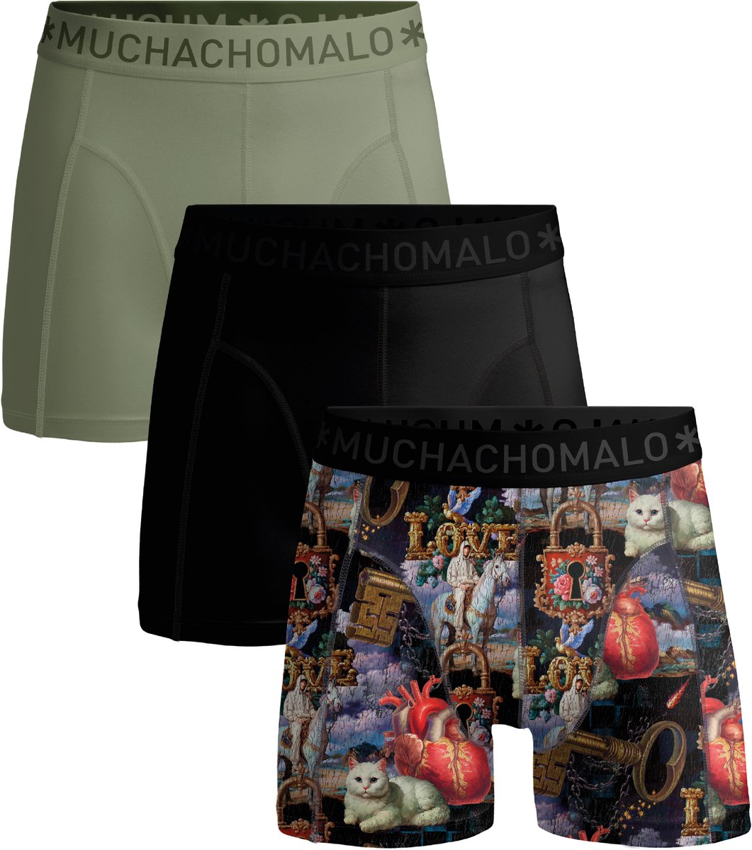 Muchachomalo Boys Boxershorts – 3 Pack – 95% Katoen – Normale Lengte – Jongens Onderbroeken