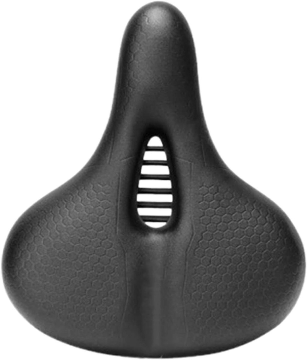 Fietszadel - Fietsstoeltje Zitkussen - Comfortabel Fietsen - Dubbele Schokabsorptie - 26 x 22.5 cm - Zwart