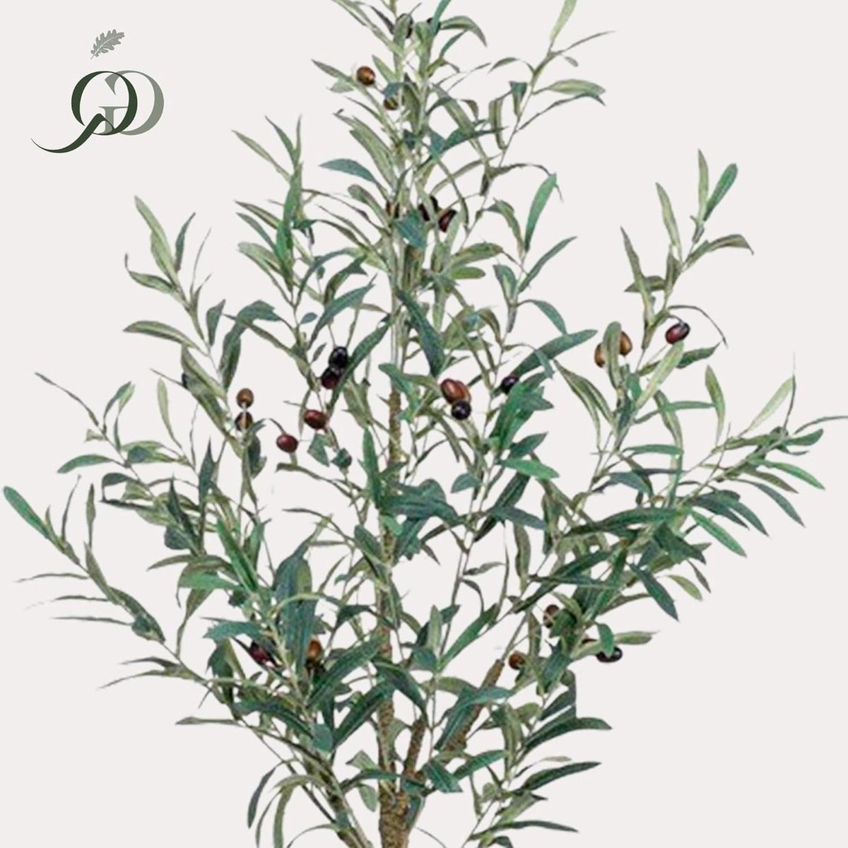 Kunst Olijfboom - Olijfboom Kunstplant - Interieur Verfraaien - Onderhoudsvrij - 115 cm - Groen