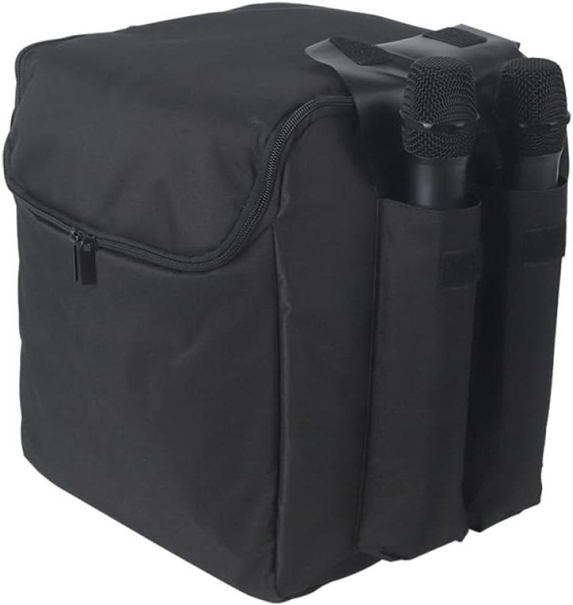 Opbergtas Speaker - Draagbare Organizer - Muziek Onderweg - Met Schouderriem - 30.5 cm - Zwart