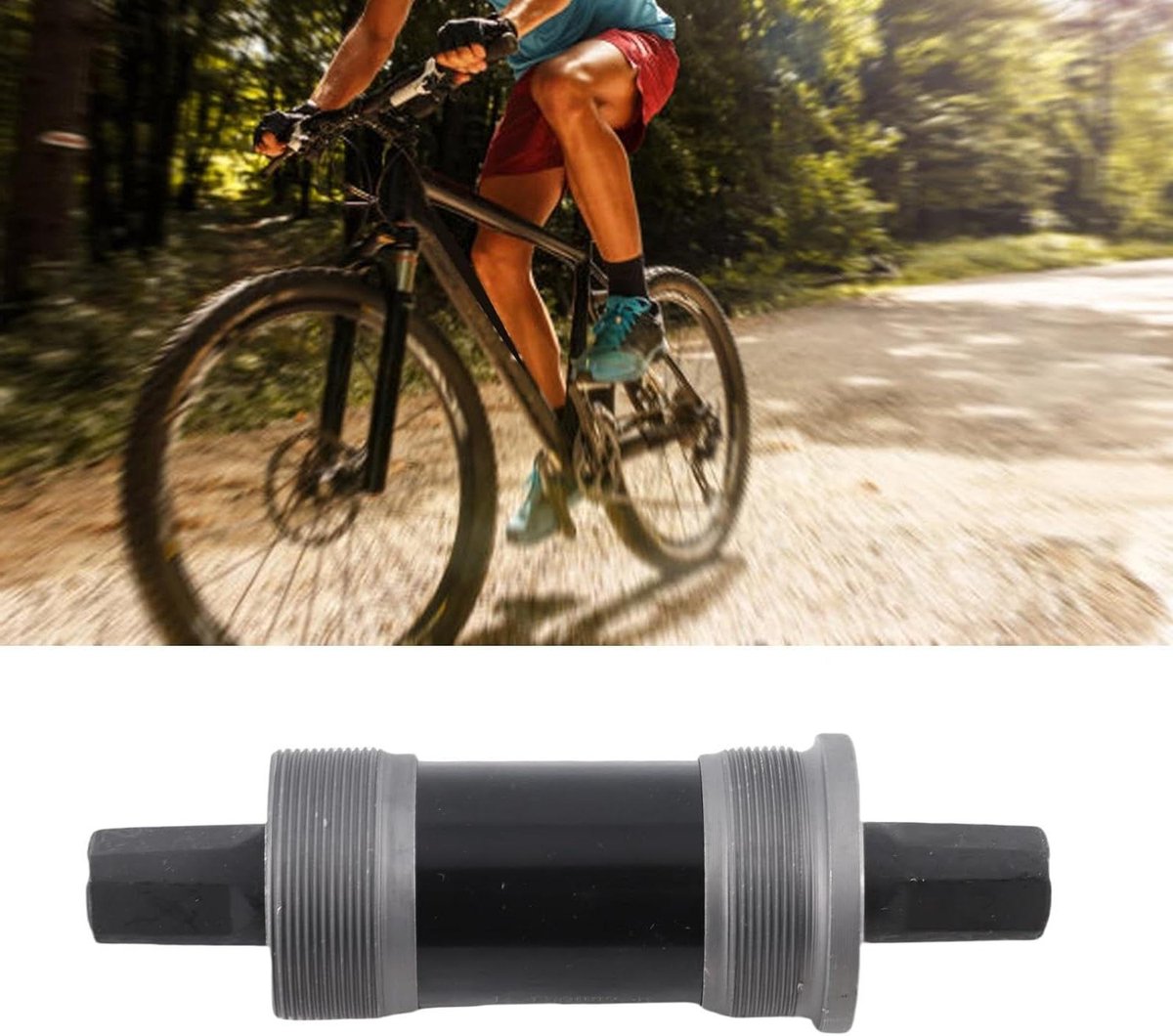 Fietstrapas - Trapas - Fietsen - Afgedichte lagers - 68 mm - Zwart