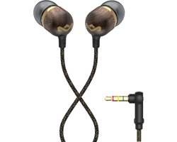 House of Marley Smile Jamaica Oortjes met Draad - Bedrade Oordopjes 3,5 mm Aansluiting - Met Microfoon en 1knopsbediening - Eco Friendly Design - 9MM Drivers - Knoopvrije Kabel - Brass