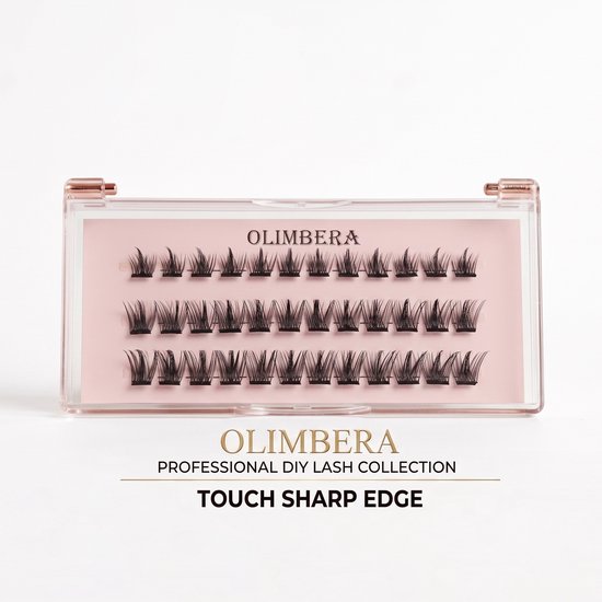 Olimbera DIY lash collection verpakking met 36 zwarte wimperklusters.