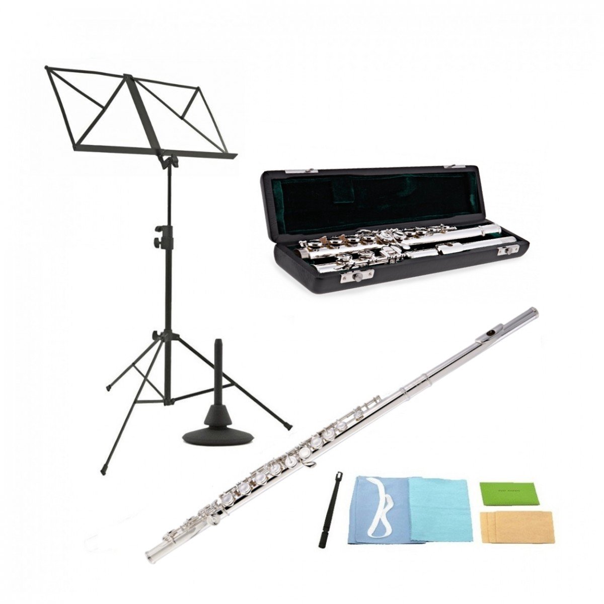 Rosedale Gevorderde Dwarsfluit van Gear4music met Accessoireset