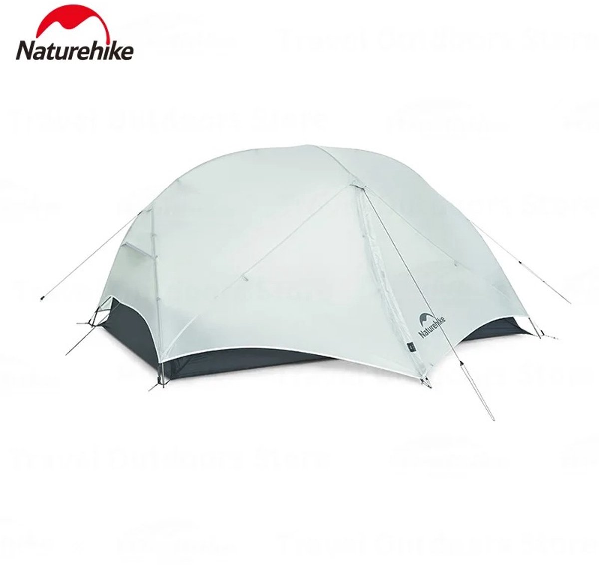 Cherrys Finds - Tent - Kampeertent - 2 Persoons Tent - Ultralichtgewicht Tent - Waterdichte Trekkerstent & Kampeer Tent - 4 Seizoenen Tent - Grijs