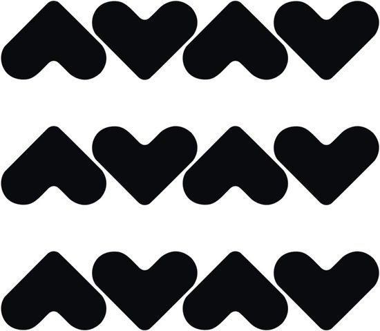 Tapis antidérapants - 16 Pièces - Autocollants antidérapants Tapis - Caoutchouc - Autoadhésif - Réutilisable - Antidérapant Pour Sous Tapis - Convient aux chambres d'animaux et d'enfants - 8×8cm - Noir
