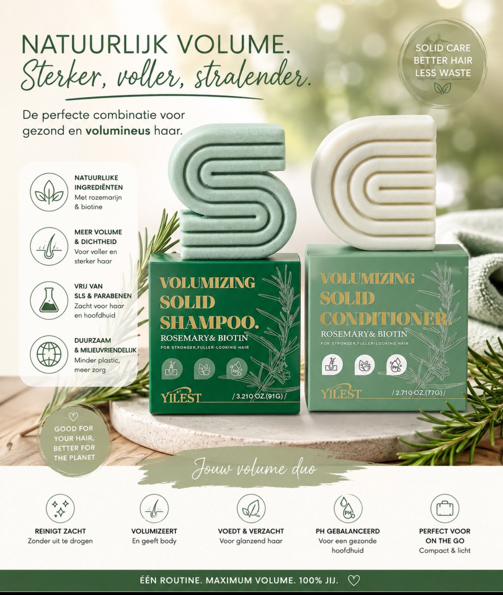 Rozemarijn biotin bar met conditioner