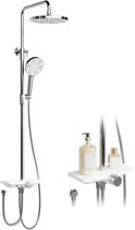 ITRONIQ Regendouche Set - Douchesysteem Met Handdouche en Regendouchekop 25 CM - Verstelbaar - Modern Design - Chrome RVS
