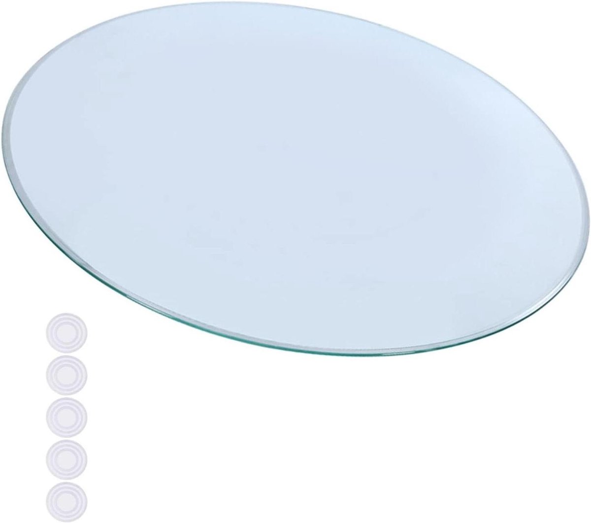 Glazen Tafelblad - Tafelplaat Glas - Bureau Beschermen - Gehard Veiligheidsglas - 70cm - Transparant