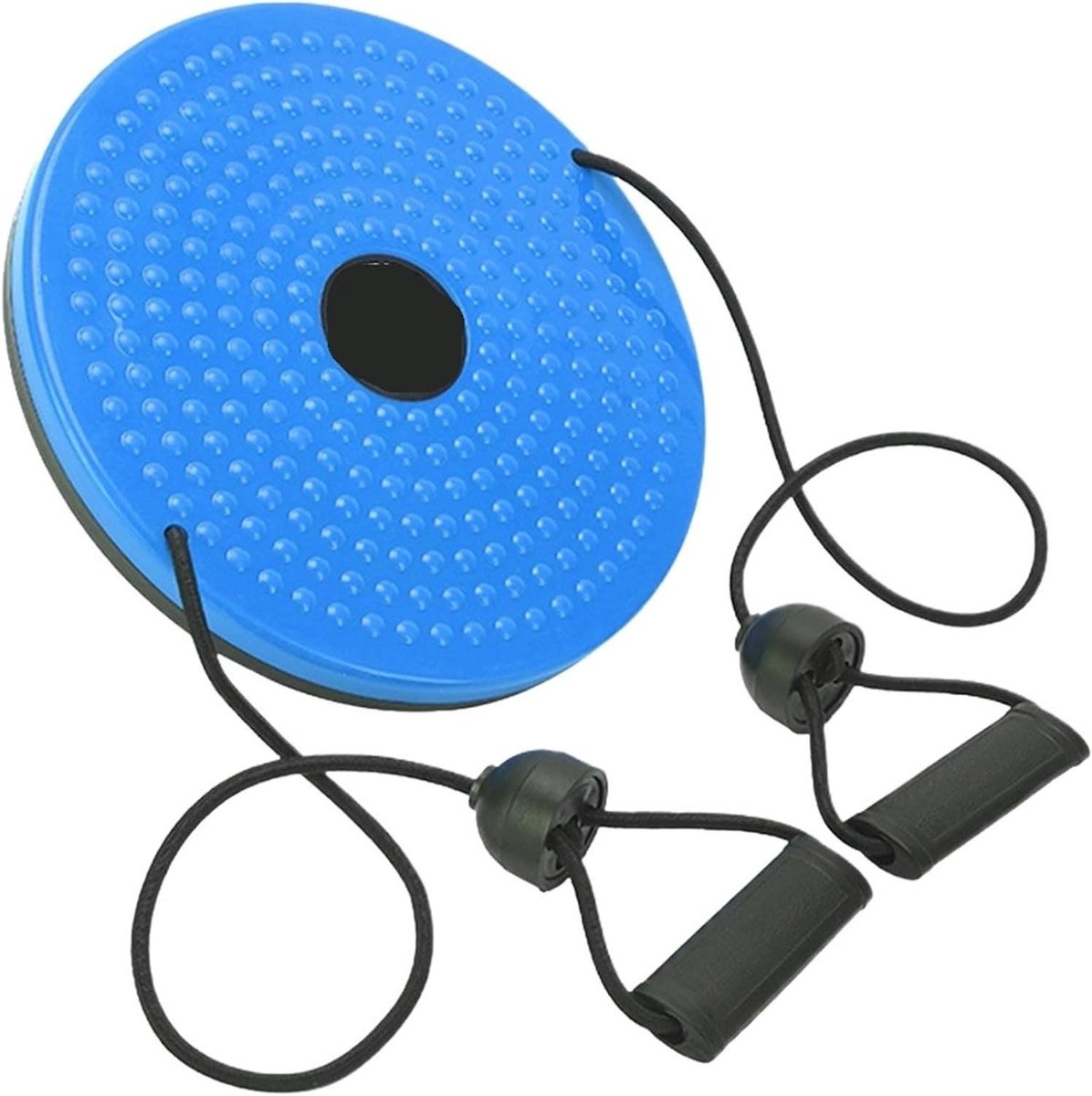 Buikspier Twister Bord - Taille Trainer - Taille Trainen - Met Massage Zolen - 25 x 25 cm - Blauw