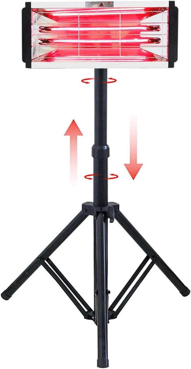 Infrarood Verf Drooglamp - Uithardingslamp Lakdroger - Lak Drogen - Real-time Temperatuurregeling - 650 x 500 mm - Zwart