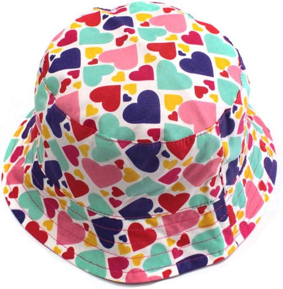 Zonnehoed Baby - Kinderhoedje - Bescherming Zomer - Verstelbare Kinband - 46-54 cm - Multicolor