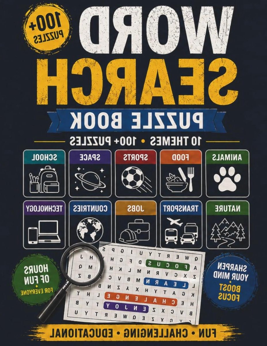 Zoekboek Woordpuzzels - Puzzelboek - Hersenen Trainen - 100+ Puzzels - 225 Pagina's - Niet gespecificeerd