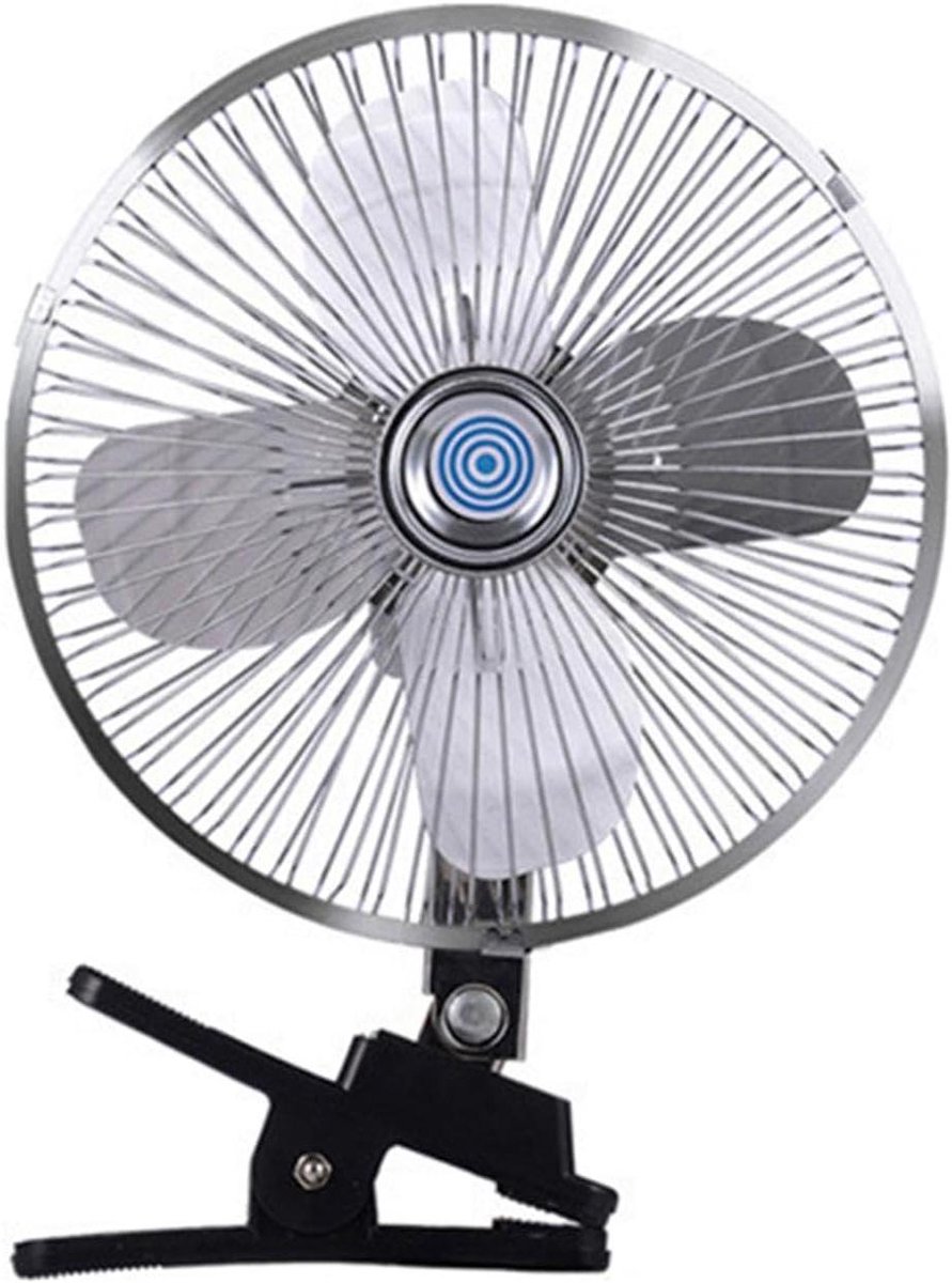 Auto Ventilator - Draagbare Koeler - Comfortabele Rit - Dubbele Kop - 295 x 21 cm - Zwart